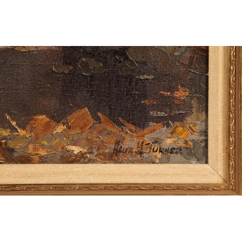 451 - Helen M Turner (Scottish 1937-2023)ARR'Still Waters'Framed oil on canvas , signed 40cm x 50cm... 