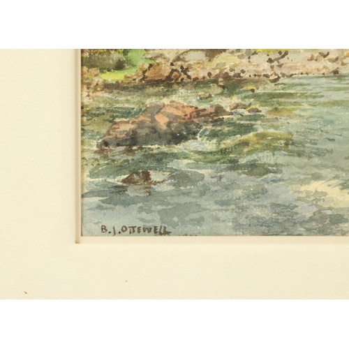 394 - Benjamin John Ottewell H.R.I. O.W.S. (English 1847-1937)'The Auld Brig'Framed watercolour , signed17... 