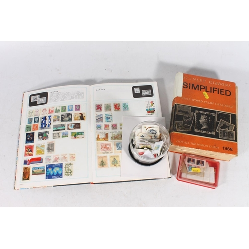 220 - Stamp collection held in Stanley Gibbons Strand stamp album and loose, mostly second half of the 20t... 