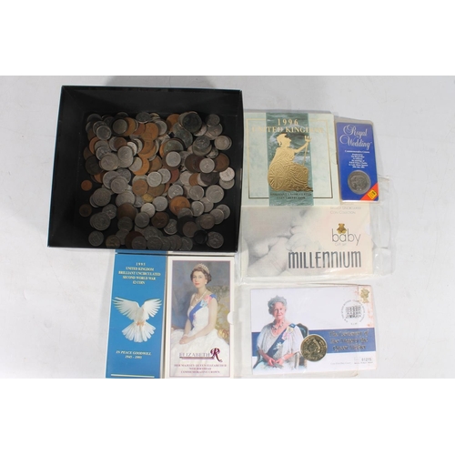 256 - Coin collection to include UNITED KINGDOM BU year set 1996, Millennium Baby Gift set 2000, £5 coin c... 