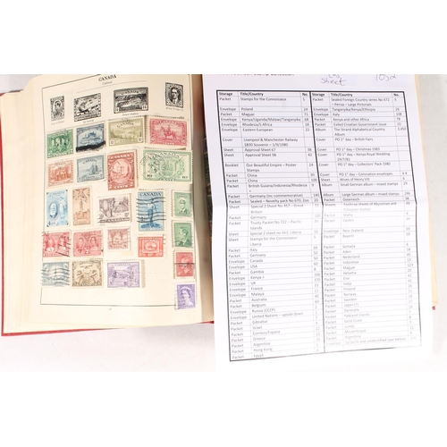 259 - Stamp collection including covers, sheets, albums, packets etc. see information sheet compiled by ve... 