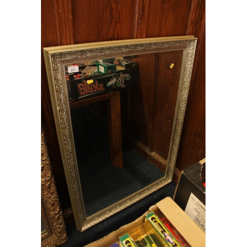 277 - Wall mirror, H98cm.