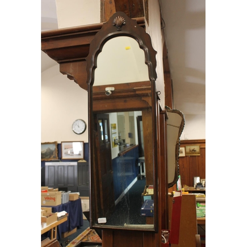 289C - Wooden framed pier mirror, H103cm.