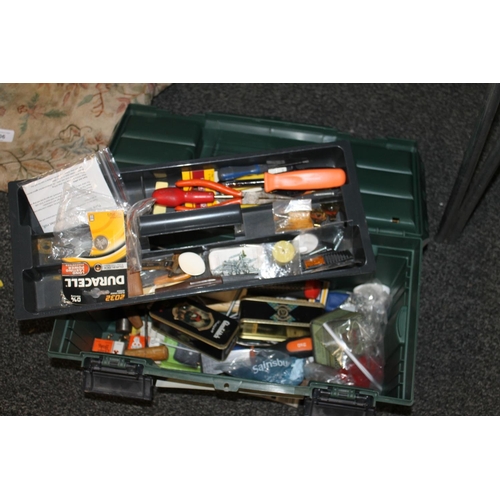 205 - Tool box and tools.