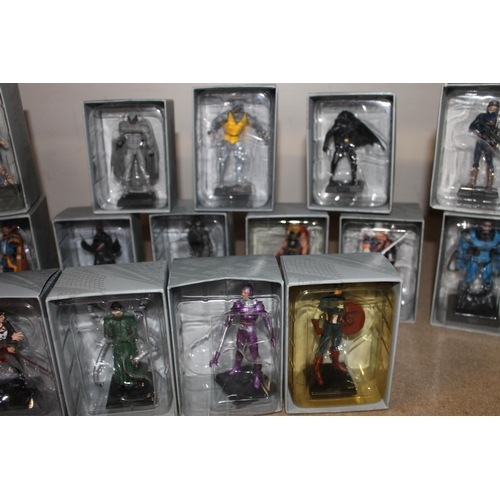 166 - Eaglemoss Marvel and DC figures.