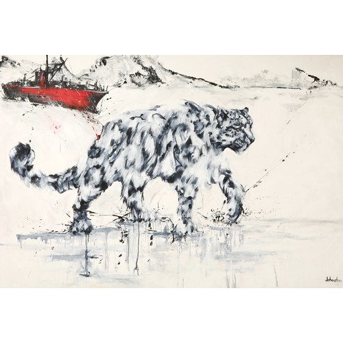 518 - Lynn Johnstone ARRArctic catlarge oil on canvas151.5cm x 223cm