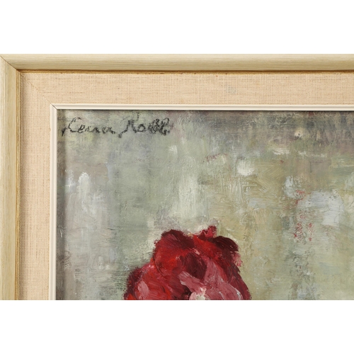 407 - Lena Robb (Scottish 1891-1980)ARR'Still Life Red Roses'Framed oil on board, signed 57cm 42cm... 