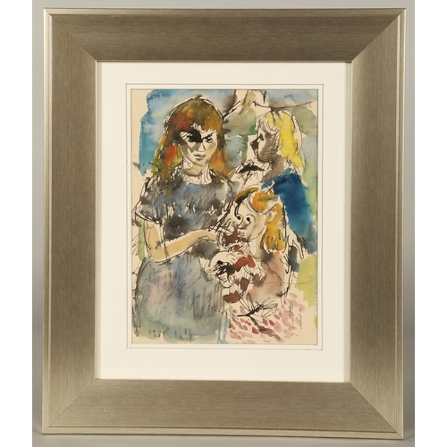 419 - William D Clyne (Scottish 1922-1981)'I Quines, II Mid-day Break'Two framed watercoloursI 31cm x 21cm... 