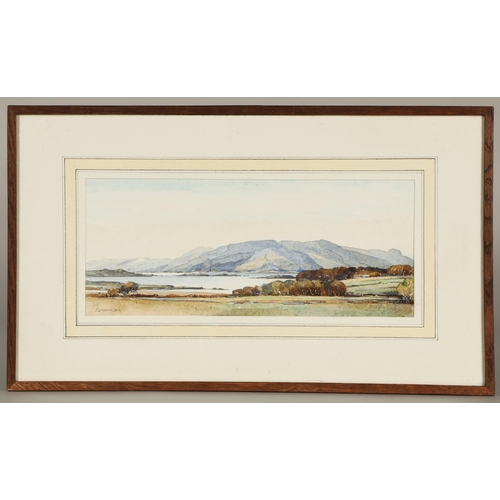 420 - John George Mathieson (Scottish Active 1918-1940)I Appin Loch LinnheII Loch Tullaeach 15cm x 36cmHis... 