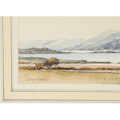 420 - John George Mathieson (Scottish Active 1918-1940)I Appin Loch LinnheII Loch Tullaeach 15cm x 36cmHis... 