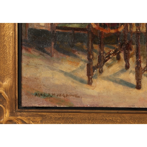 427 - Alec J Musgrove (Scots-Canadian 1882-1952)'Grey and Gold'Gilt framed oil on canvas, signed40cm x 50c... 