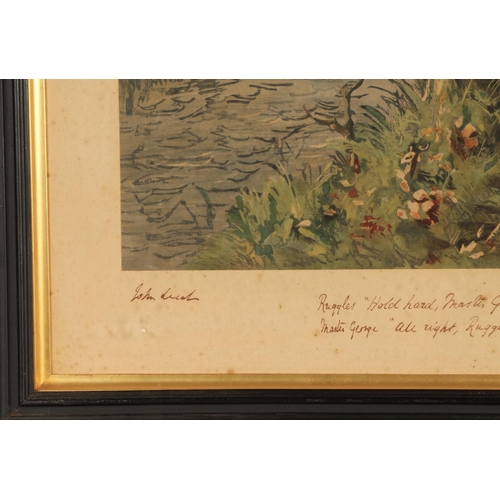 437 - John Leech (1817-1864)'Hunting Scenes'Four framed printsAll inscribedsmallest 38cm x 59cm... 