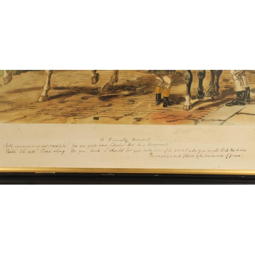 437 - John Leech (1817-1864)'Hunting Scenes'Four framed printsAll inscribedsmallest 38cm x 59cm... 