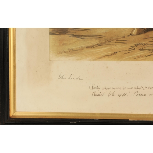 437 - John Leech (1817-1864)'Hunting Scenes'Four framed printsAll inscribedsmallest 38cm x 59cm... 