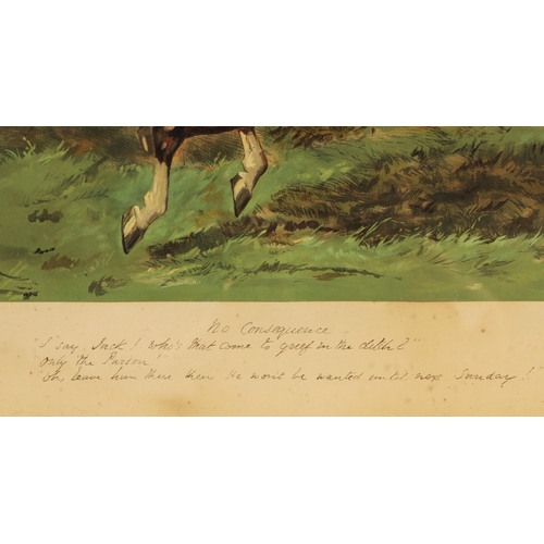 437 - John Leech (1817-1864)'Hunting Scenes'Four framed printsAll inscribedsmallest 38cm x 59cm... 