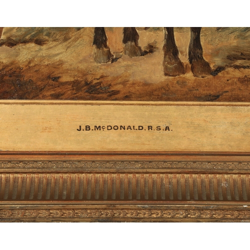 445 - John Blake McDonald R.S.A. (Scottish 1829-1901)Returns HomeGilt framed oil on board25cm x 26cm... 