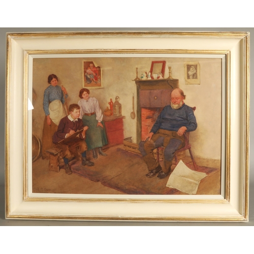 449 - Frederick McNamara Evans (English 1859-1929)Painting GrandadFramed watercoloursigned54cm x 75cm... 