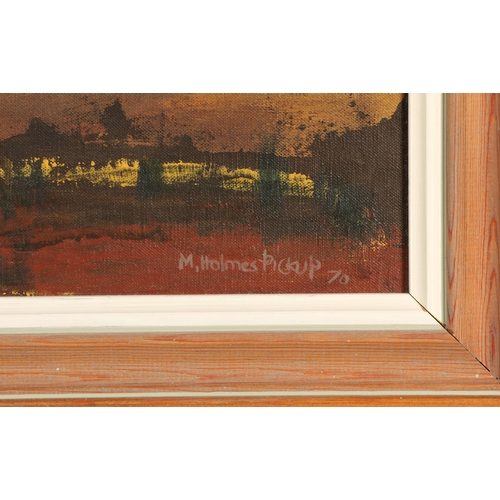 497 - M Holmes Pickup (Scottish 20th Century)Country LandscapeFramed acrylic on boardsigned and dated48cm ... 