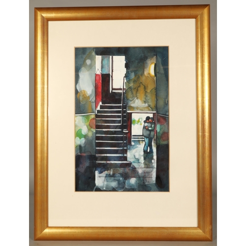 503 - Bryan Evans (Scottish Born 1964)A LumberFramed watercolour, signed50cm x 33cm