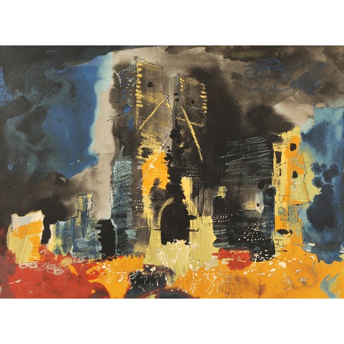 520 - John Piper C.H. (1903-1992)ARR'Bawsey Church'framed screen print in colours, signed and numbered 10/... 