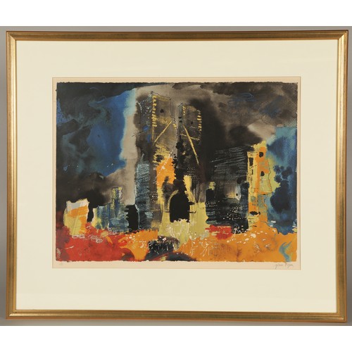 520 - John Piper C.H. (1903-1992)ARR'Bawsey Church'framed screen print in colours, signed and numbered 10/... 