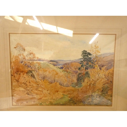 43 - Robert Rule LandscapeSigned, watercolour Exhibited 1962 Tullie House.