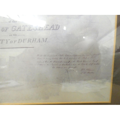 46 - Plan the Parish of Gateshead, County Durham.