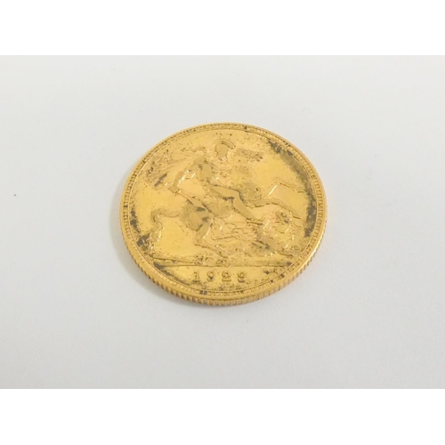 50 - George V 1929 South Africa, 22ct gold full sovereign.