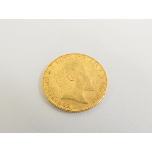 53 - United Kingdom, Edward VII 1907 22ct gold full sovereign.