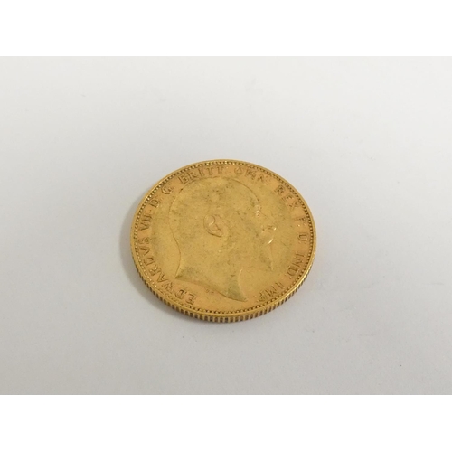 60 - Edward VII, 1905 Perth 22ct gold full sovereign.