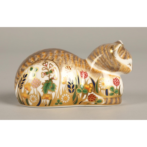 10 - Royal Crown Derby paperweight Cottage Garden Cat