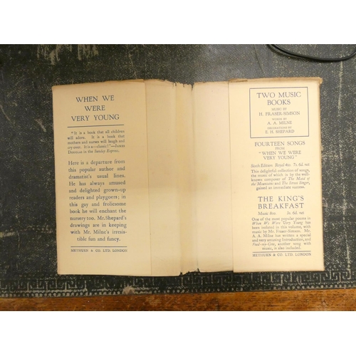 58 - MILNE A. A.  Winnie the Pooh, 1st ed. in worn orig. green cloth, 1926; The House at Pooh Corner, 1st... 