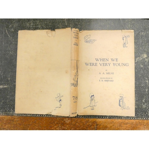 58 - MILNE A. A.  Winnie the Pooh, 1st ed. in worn orig. green cloth, 1926; The House at Pooh Corner, 1st... 