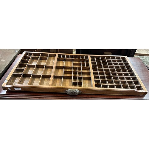 643 - Printing press tray 