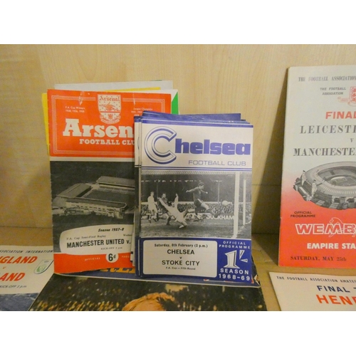 88 - Large box of 50's and 60's International and Domestic football programmes including England v USSR, ... 