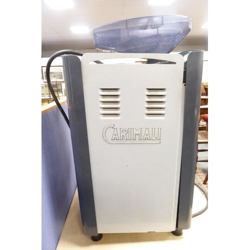 36 - Carimali commercial coffee machine, approximately 70cm high, with cleaning fluid and accessories.