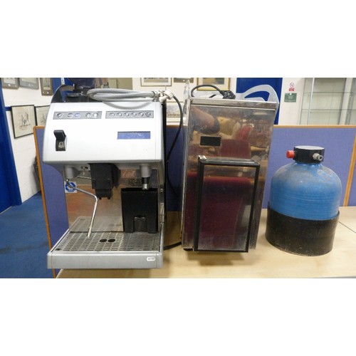 36 - Carimali commercial coffee machine, approximately 70cm high, with cleaning fluid and accessories.