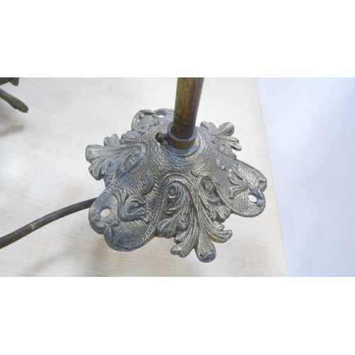 66 - Spanish gilt metal ceiling light.