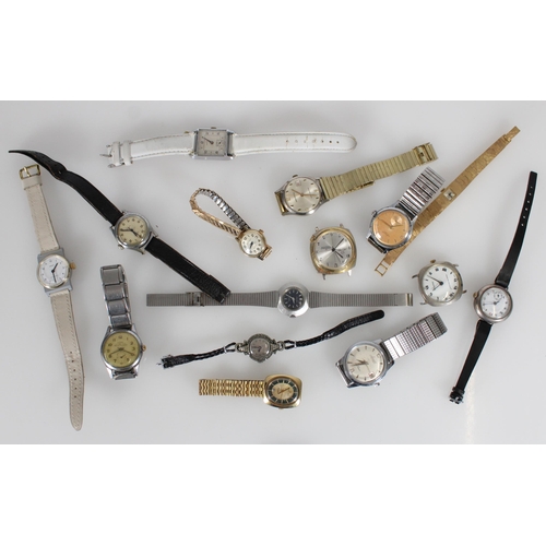 482 - Gents and ladies wristwatches to include an early 20th century silver cased watch, etc.