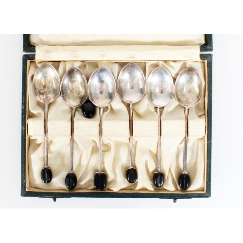 496 - Six George. V silver coffee spoons, Liberty & Co., Birmingham 1930, gross 38g.