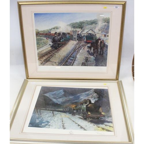 359 - Terence Cuneo (Br. 1907-1996), two limited edition railway colour prints, signed lower border, max 4... 