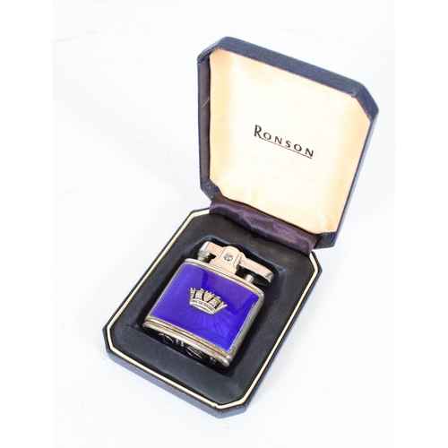 512 - Ronson enamel lighter.