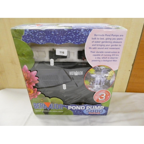 116 - Bermuda 5000 pond pump