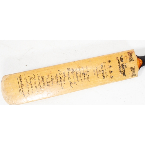 16 - 1938 Cricket bat with Len Hutton facsimile signature.