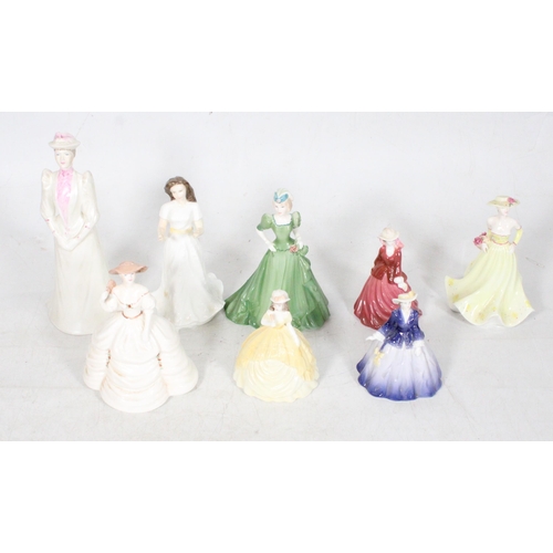 51 - Coalport, and other, figurines.