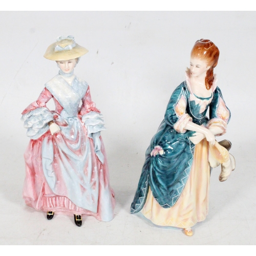 222 - Royal Doulton figurines to include Mary Countess Howe and The Honourable Frances Duncan.