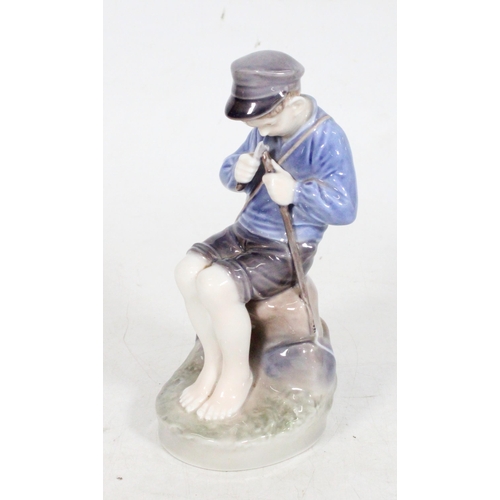 229 - Royal Copenhagen figurine of a fisher boy.