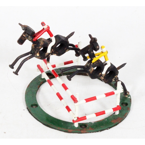 247 - Nuts and bolts model of showjumpers.