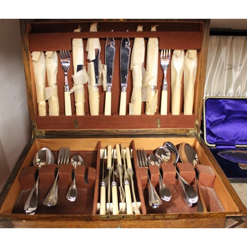 268 - Canteen of silver-plated cutlery.