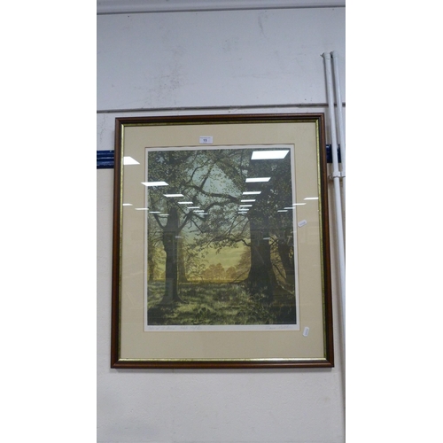 15 - Dawn Matthews'Oaks at St Ann's'Pencil signed artist's proof print, no. 5/18, old print of the Market... 